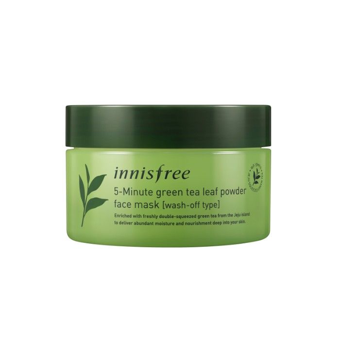 Buy Innisfree 5-Min Green Tea Leaf Powder Face Mask (70 g) - Purplle