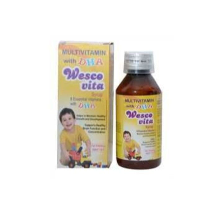 Buy West Coast Wescovita Multivitamin with DHA Syrup (100 ml) (Pack of 3) - Purplle