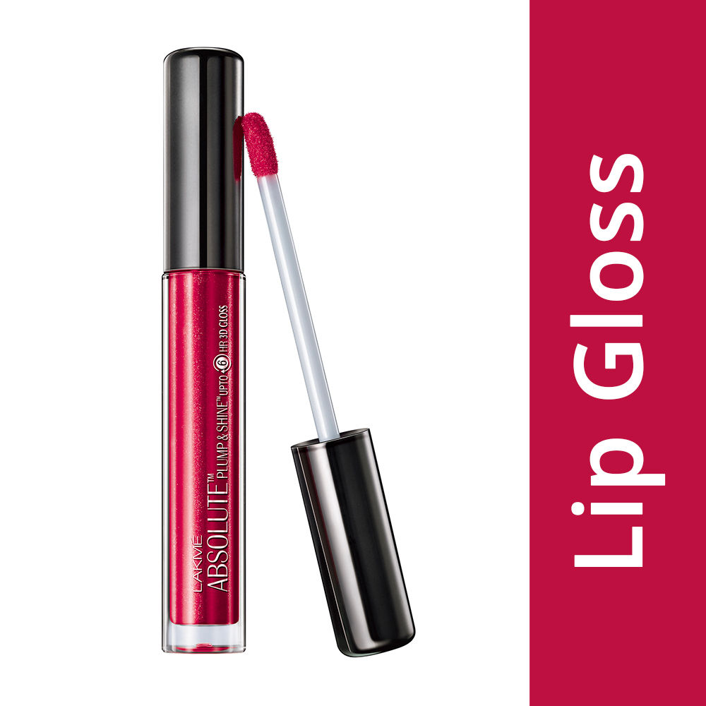 Buy Lakme Absolute Plump & Shine Lip Gloss - Crimson Shine (3 ml) - Purplle