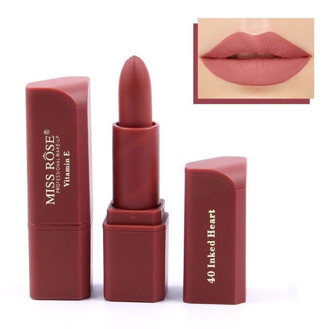 Buy Miss Rose Matte Lipstick 7301-042 40 (Inked Heart) - Purplle