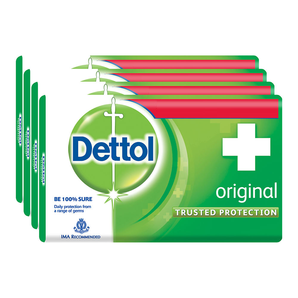 Buy Dettol Soap Original (75 g) (Pack of 4) - Purplle