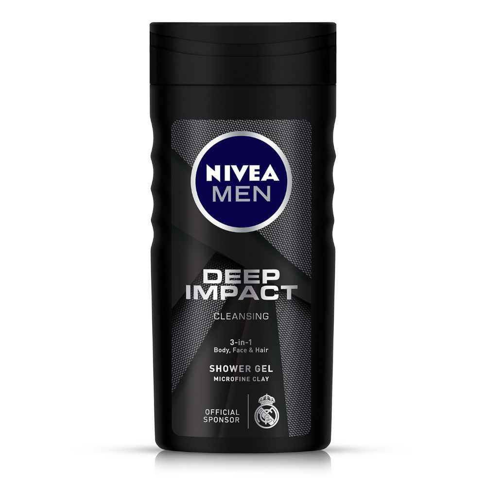 Buy NIVEA MEN Shower Gel Deep Impact Cleansing Body Wash Men 250ml - Purplle