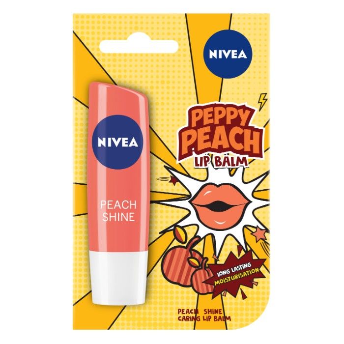 Buy Nivea Lip Care Peppy Peach (4.8 g) Limited Edition - Purplle