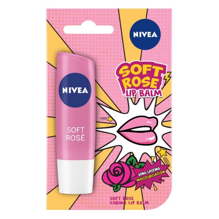 Buy Nivea Lip Care Soft Rose (4.8 g) Limited Edition - Purplle