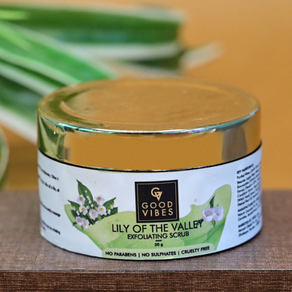 Buy Good Vibes Exfoliating Face Scrub - Lily of the Valley (50 gm) - Purplle