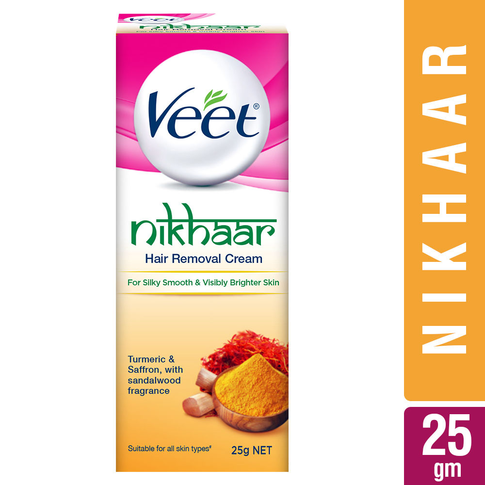 Buy Veet Nikhaar Hair Removal Cream All skin types a€“ (25 g) - Purplle