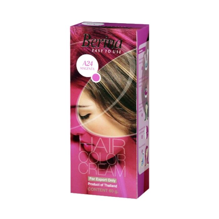 Buy Berina Magenta Hair Color Cream (60 g) - Purplle
