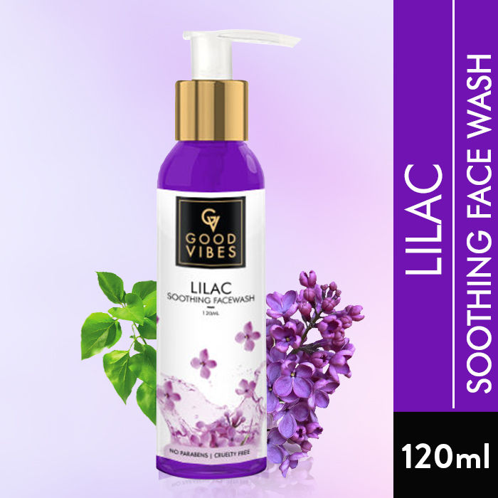 Buy Good Vibes Soothing Face Wash - Lilac (120 ml) - Purplle