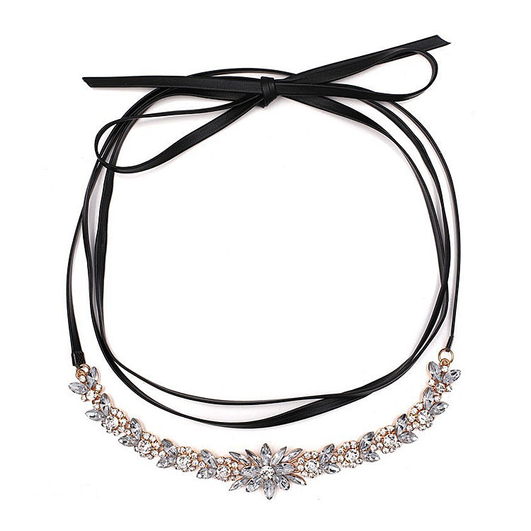 Buy Femnmas Bling Flower Choker Necklace - Purplle