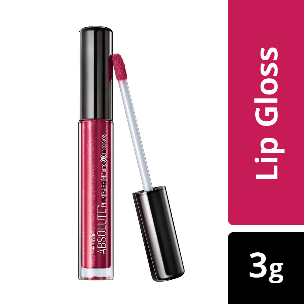 Buy Lakme Absolute Plump & Shine Lip Gloss - Red Shine (3 ml) - Purplle
