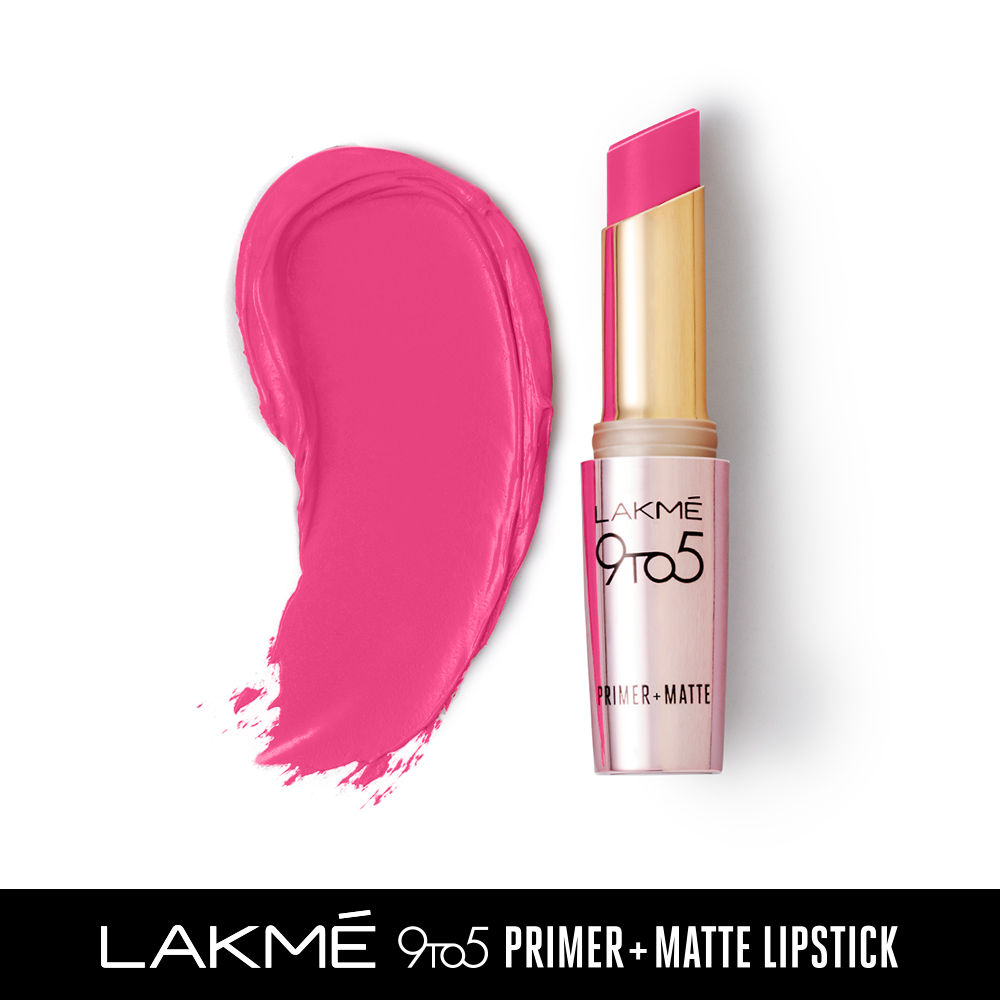 Buy Lakme 9 To 5 Primer + Matte Lip Color - Fuchsia File MP21 (3.6 g) - Purplle
