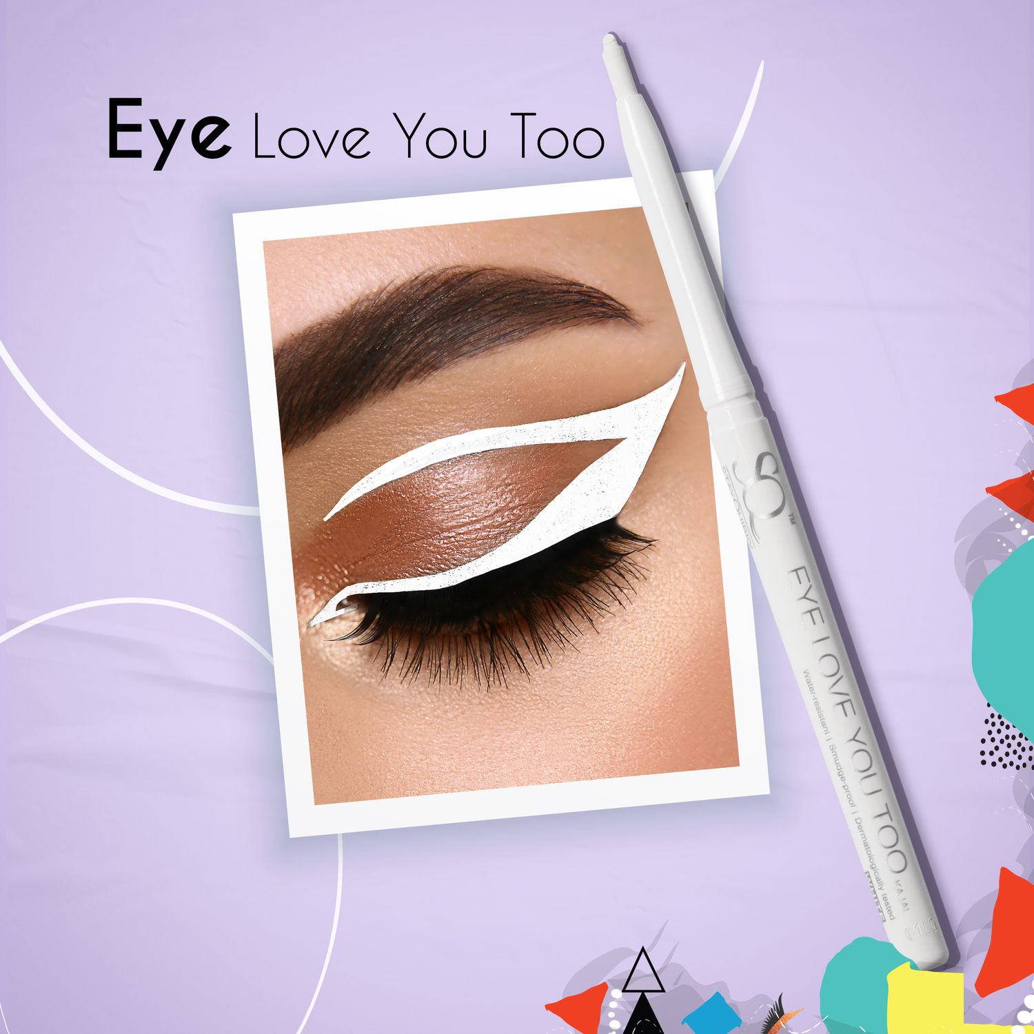 Buy Stay Quirky Kajal White Eye Love You Too| Long Lasting| Smudgeproof| Water resistent| Vegan| Dermatologically tested|Intense Pigmentation (0.35 g) - Purplle