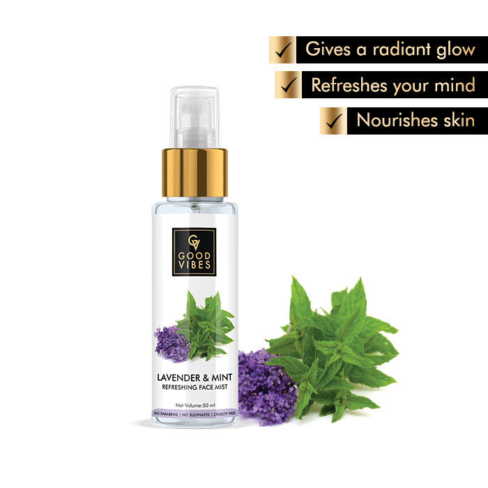 Buy Good Vibes Refreshing Face Mist - Lavender Mint (50 ml) - Purplle