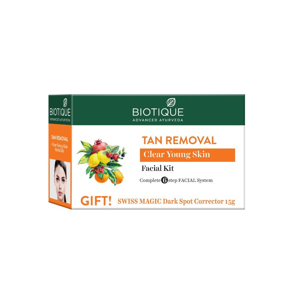 Buy Biotique Tan Removal Clear Young Skin Facial Kit (65 g) - Purplle