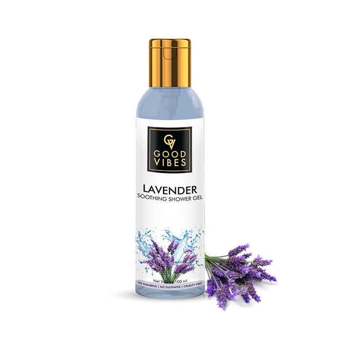 Buy Good Vibes Soothing Shower Gel (Body Wash) - Lavender (100 ml) - Purplle