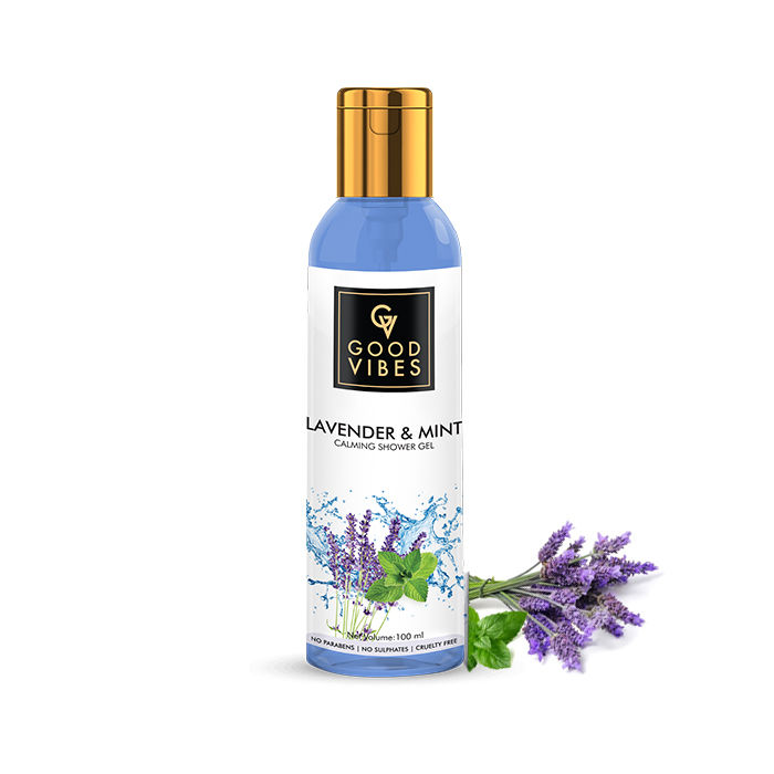 Buy Good Vibes Calming Shower Gel (Body Wash) - Lavender & Mint (100 ml) - Purplle