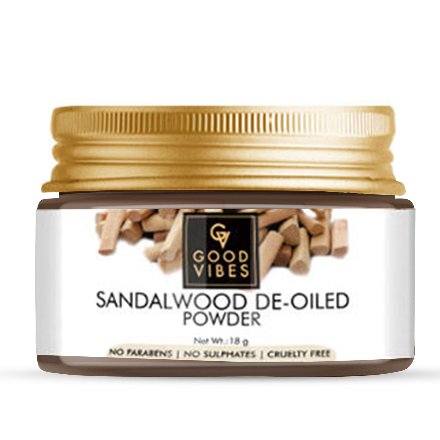 Buy Good Vibes Powder - Sandalwood De Oiled Wood (18 gm) - Purplle