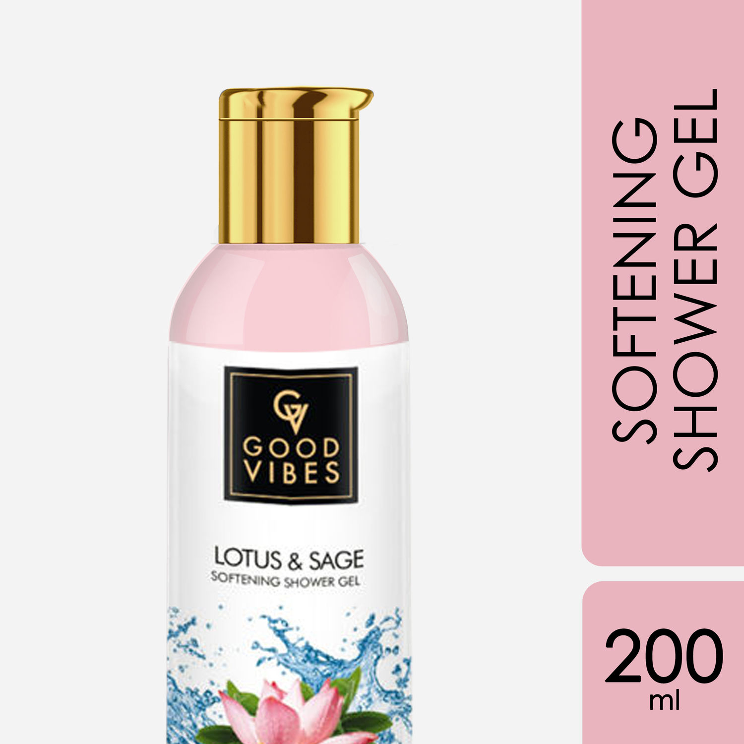 Buy Good Vibes Softening Shower Gel (Body Wash) - Lotus & Sage (200 ml) - Purplle
