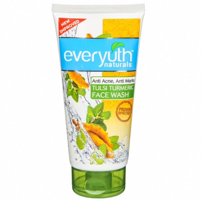 Buy Everyuth Naturals Anti Acne Anti Marks Tulsi Turmeric Face Wash (150 g) + Exfoliating Walnut Scrub With Nano Multi Vit A (50 g) - Purplle