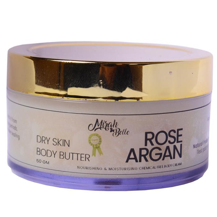 Buy Mirah Belle Rose – Argan Dry Skin Body Butter (100 g) - Purplle
