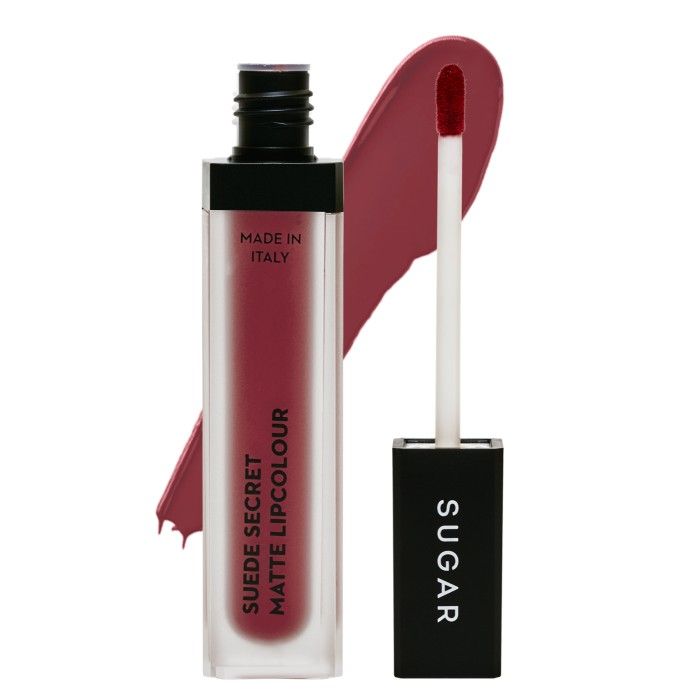 Buy SUGAR Cosmetics Suede Secret Matte Lipcolour 11 Rayon Rose (Brick Rose / Reddish Pink) - Purplle