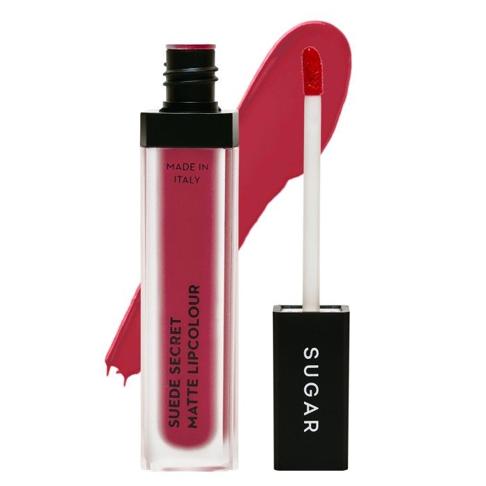 Buy SUGAR Cosmetics Suede Secret Matte Lipcolour 15 Fleece Fuchsia (Deep Fuchsia) - Purplle