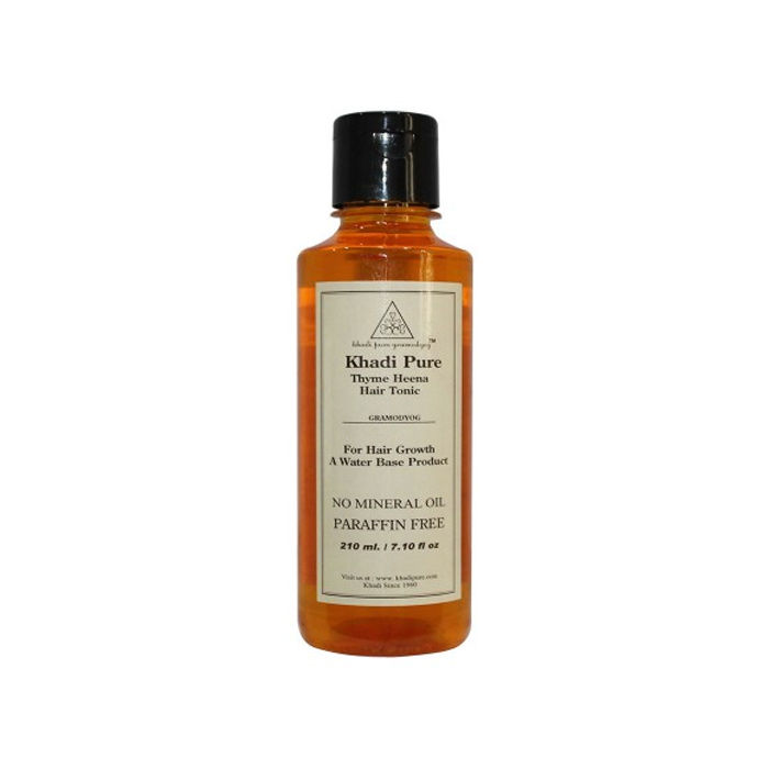Buy Khadi Pure Herbal Thyme Henna Hair Tonic (210 ml) - Purplle