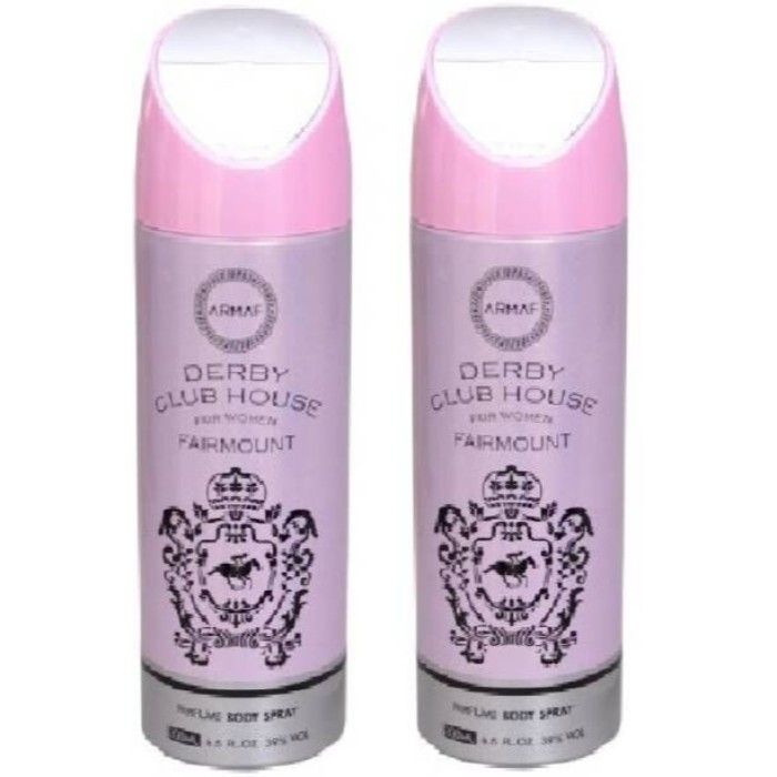 Armaf Derby Club House Fairmount Perfume Body Spray For Women Set of two 400 ml