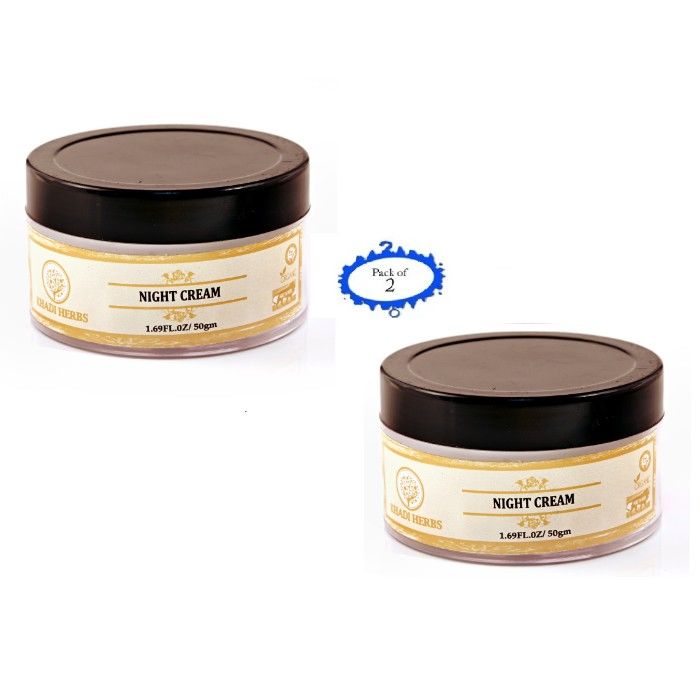 Buy Khadi Herbs Night Cream(50 g) X 2 Combo Offer (Pack Of 2) - Purplle
