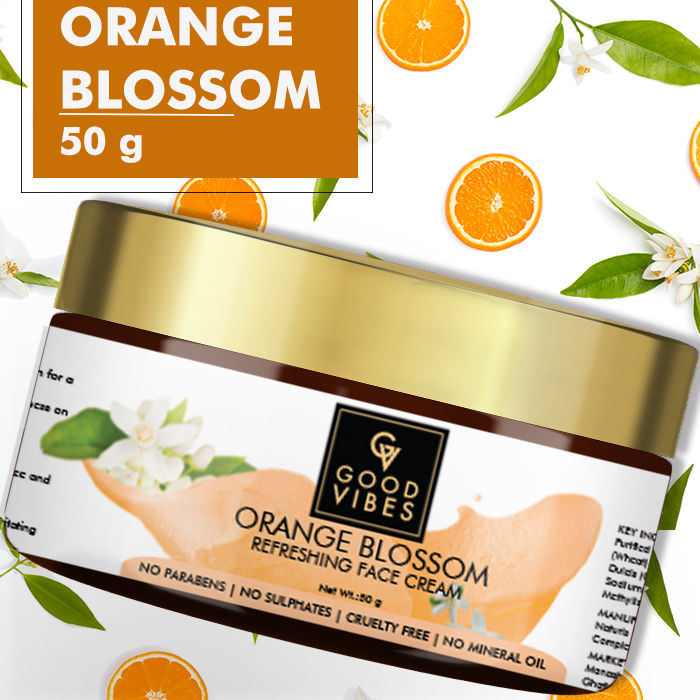 Buy Good Vibes Refreshing Face Cream - Orange Blossom (50 gm) - Purplle