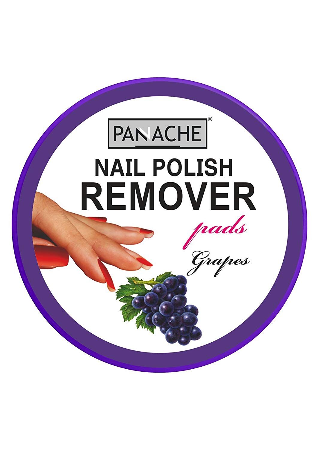 Buy PANACHE Nail Polish Remover Pads, Grapes - Purplle