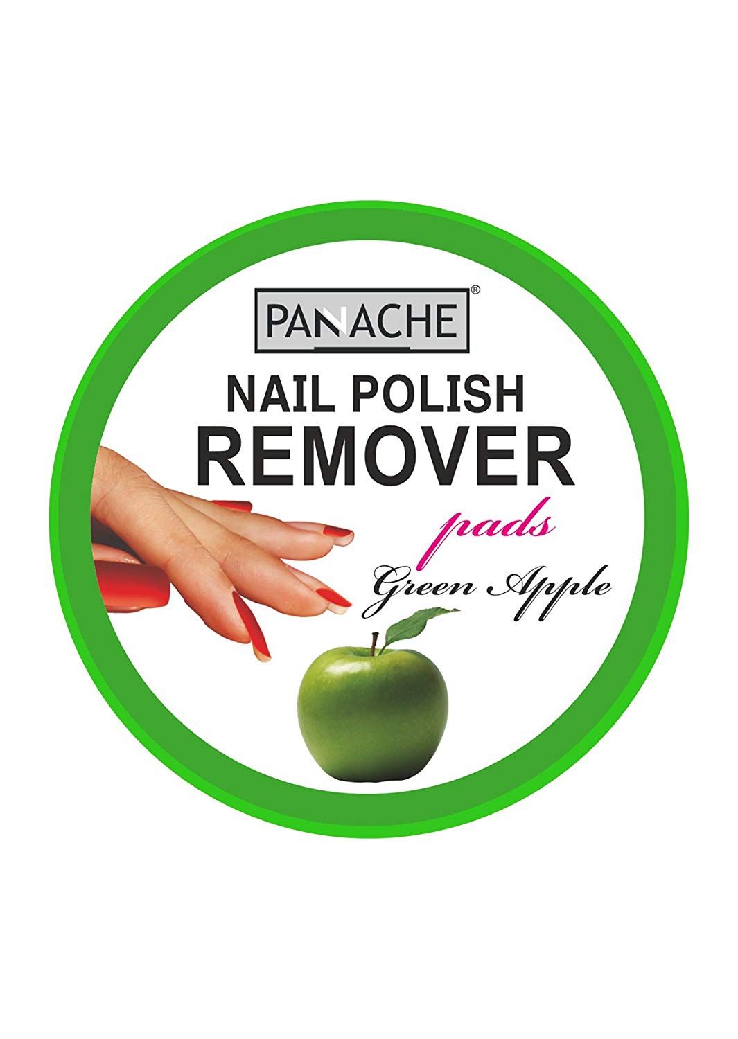 Buy PANACHE Nail Polish Remover Pads, Green Apple - Purplle