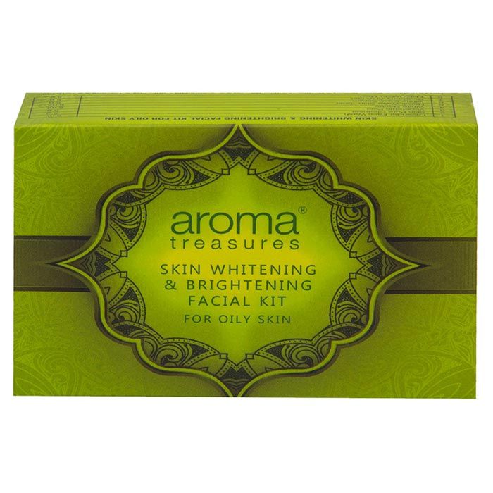 Buy Aroma Treasures Skin Whitening And Brightening Facial Kit For Oily Skin Single Time (40 g) - Purplle