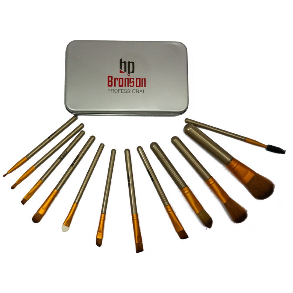 Buy Bronson Professional Mini Makeup Brushes - Set of 12 - Purplle