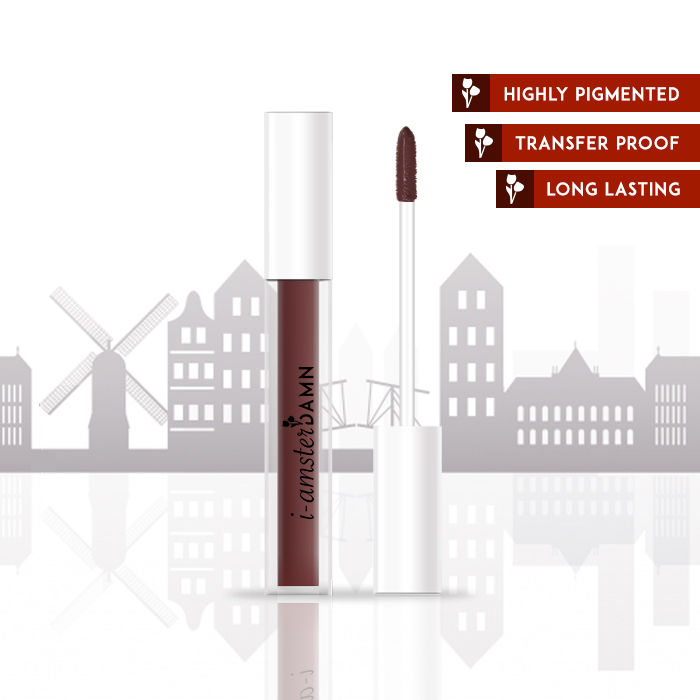 Buy I-AmsterDAMN Liquid Lipstick, Matte, Brown, Tulipa Triumph - Jan Reus 21 (3 ml) - Purplle