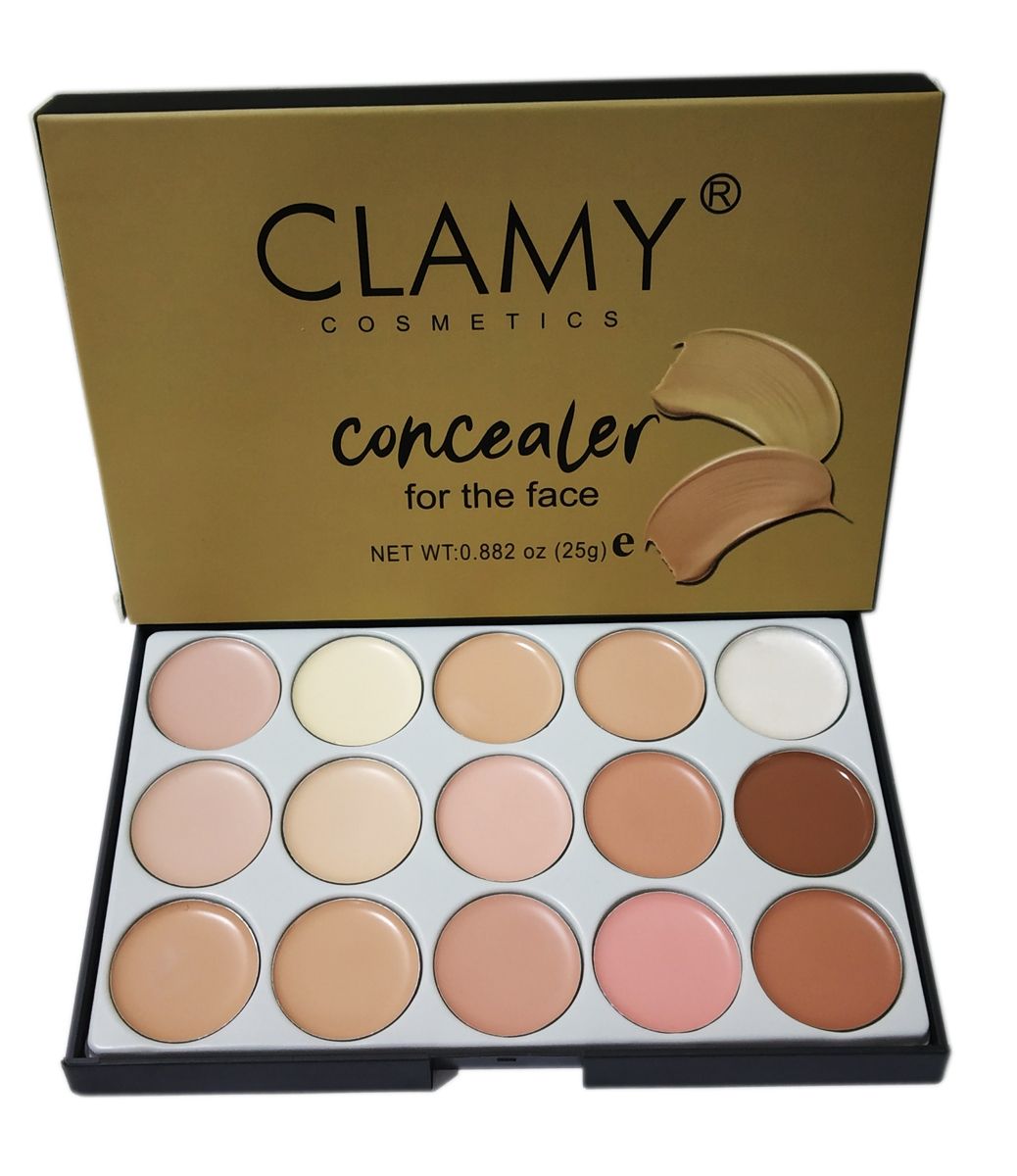 Buy Clamy Concealer Cream Palette (15 Shades) - Purplle