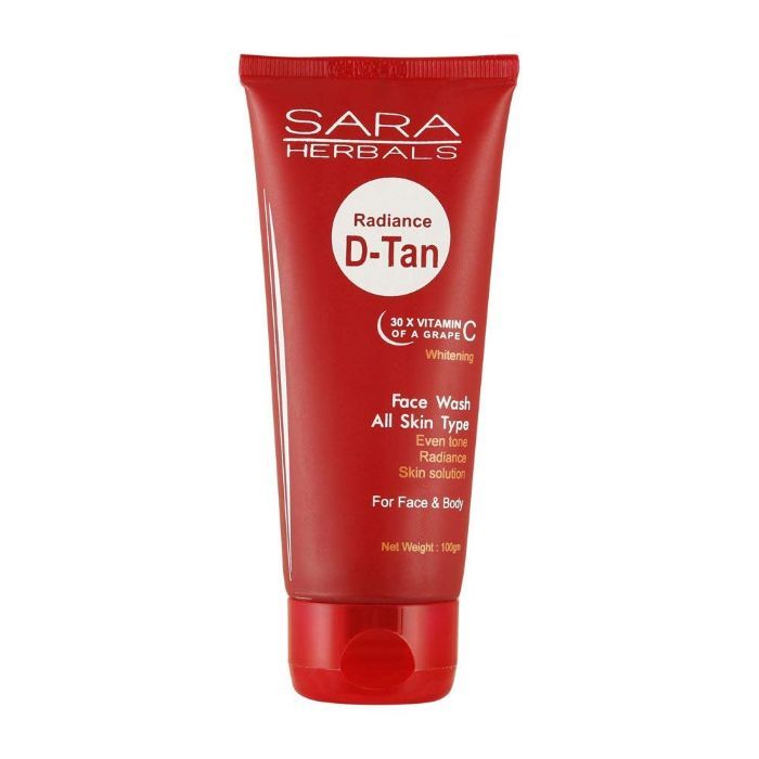Buy Sara Herbals Radiance D-Tan Face Wash All Skin Type (100 g) - Purplle