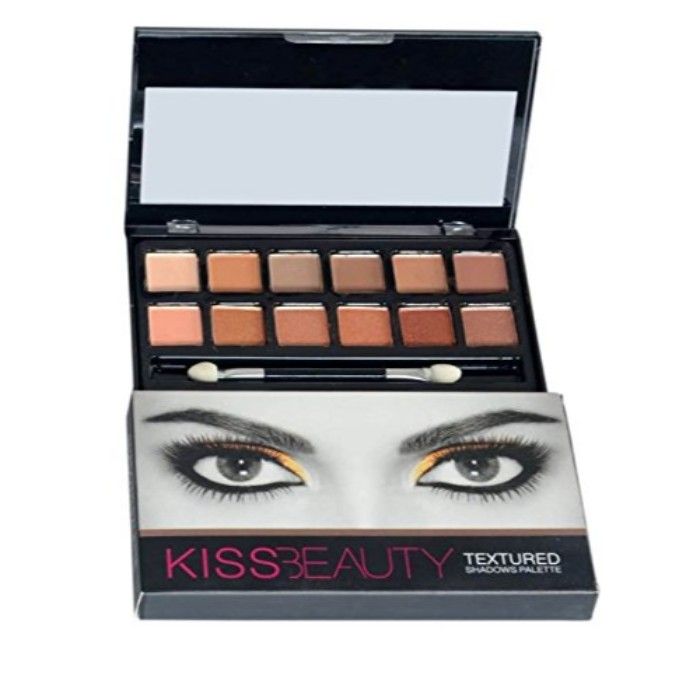 Buy Kiss Beauty 12 Color Textured Eyeshadow Palette (87045-02) - Purplle
