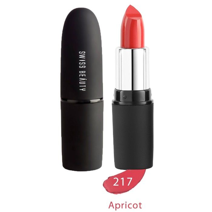 Buy Swiss Beauty Pure Matte Lipstick (3 g) (Apricot - 217)-SB-S6-217 - Purplle