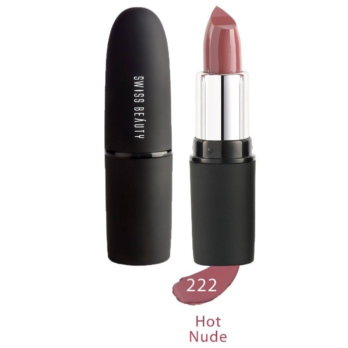 Buy Swiss Beauty Pure Matte Lipstick (3 g) (Hot Nude - 222)-SB-S6-222 - Purplle