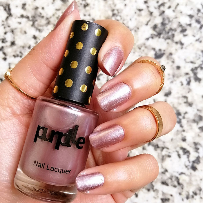 Buy Purplle Nail Lacquer, Purple, Creme - High On Push-Ups 3 (9 ml) - Purplle