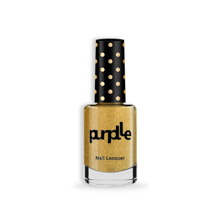 Buy Purplle Nail Lacquer, Golden, Glitter - High On Beaches 1 | High Shine | Quick Drying | Consistent Shade | One-swipe Application - Purplle