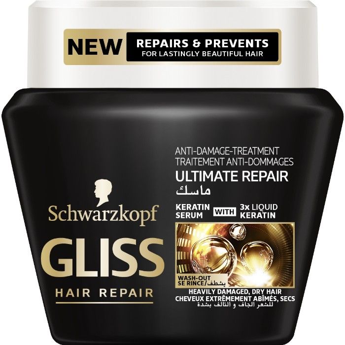 Buy Schwarzkopf Gliss Hair Repair Ultimate Repair Anti Damage Treatment (300 ml) - Purplle
