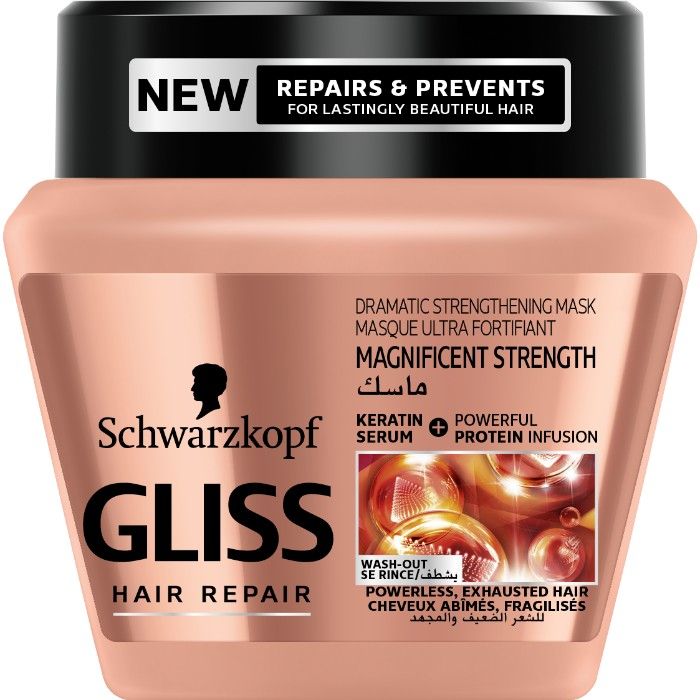 Buy Schwarzkopf Gliss Hair Repair Magnificent Strength Dramatic Strengthening Mask (300 ml) - Purplle