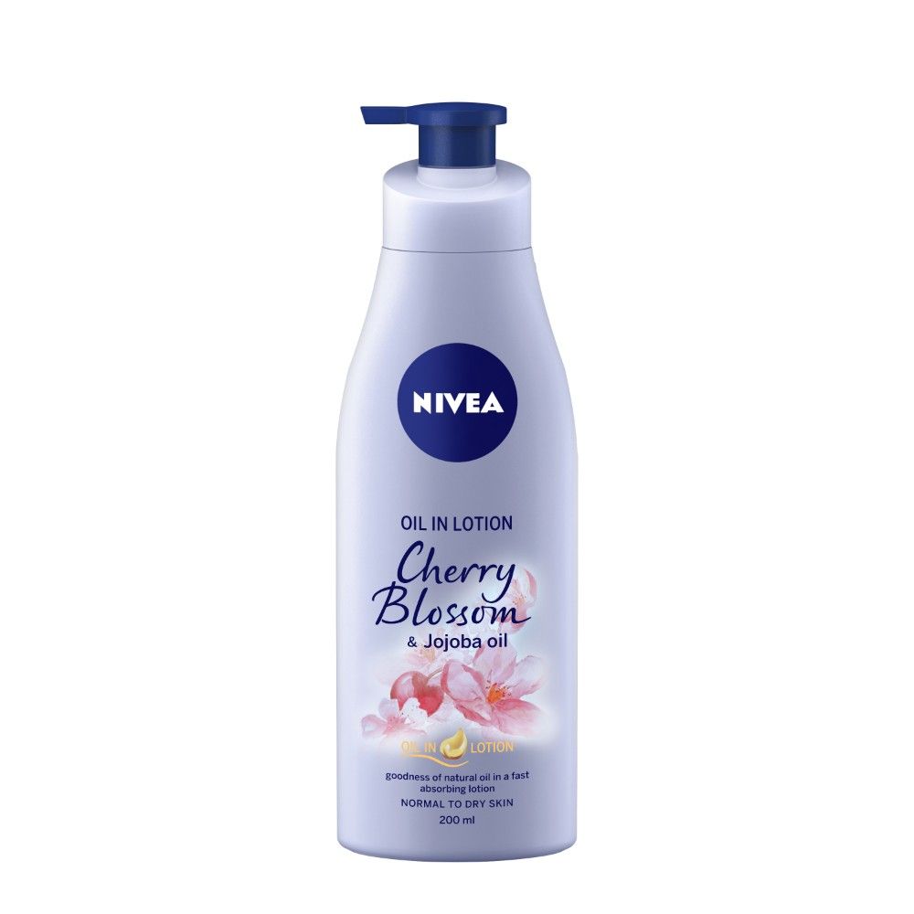 Buy NIVEA Body Lotion, Oil in Lotion Cherry Blossom & Jojoba Oil, 200ml - Purplle