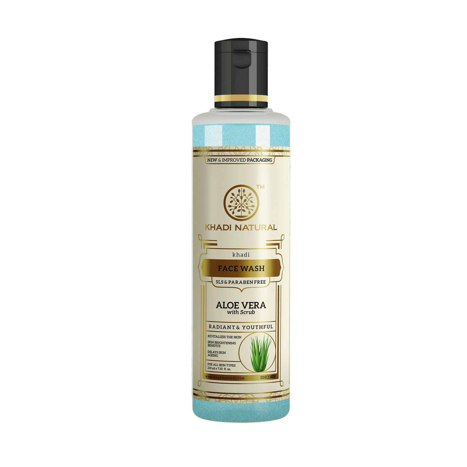 Buy Khadi Natural Ayurvedic Aloevera With Scrub Face Wash Sls & Paraben Free (210 ml) - Purplle