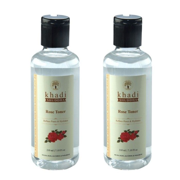 Buy Khadi Shuddha Rose Water (210 ml) Pack of 2 - Purplle