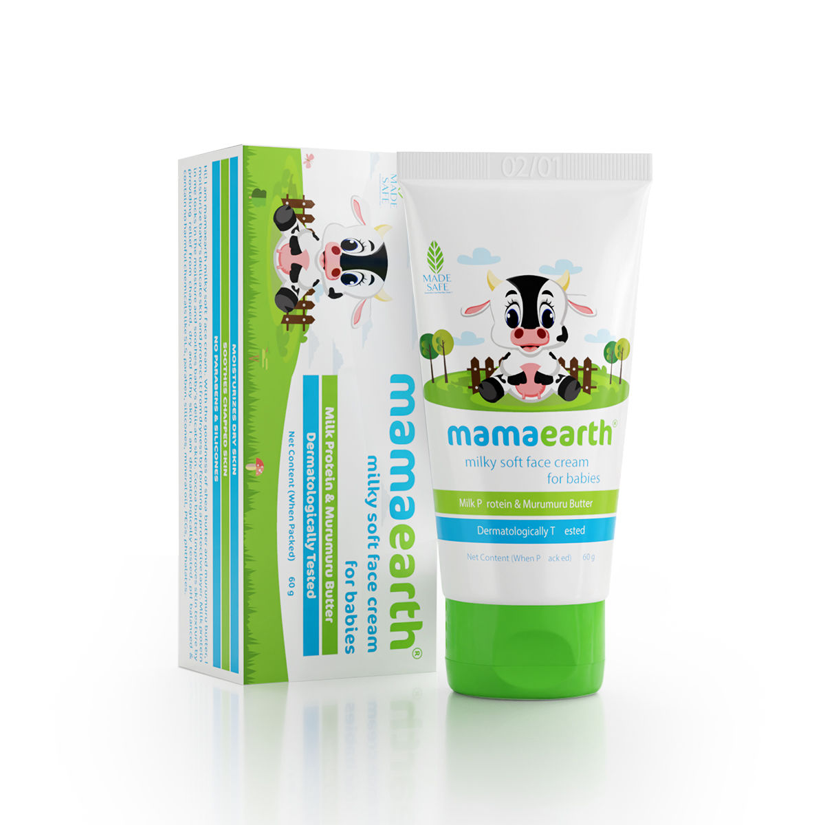 Buy Mamaearth Milky Soft Face Cream With Milk Protein & Murumuru Butter for Babies, 60 ml - Purplle