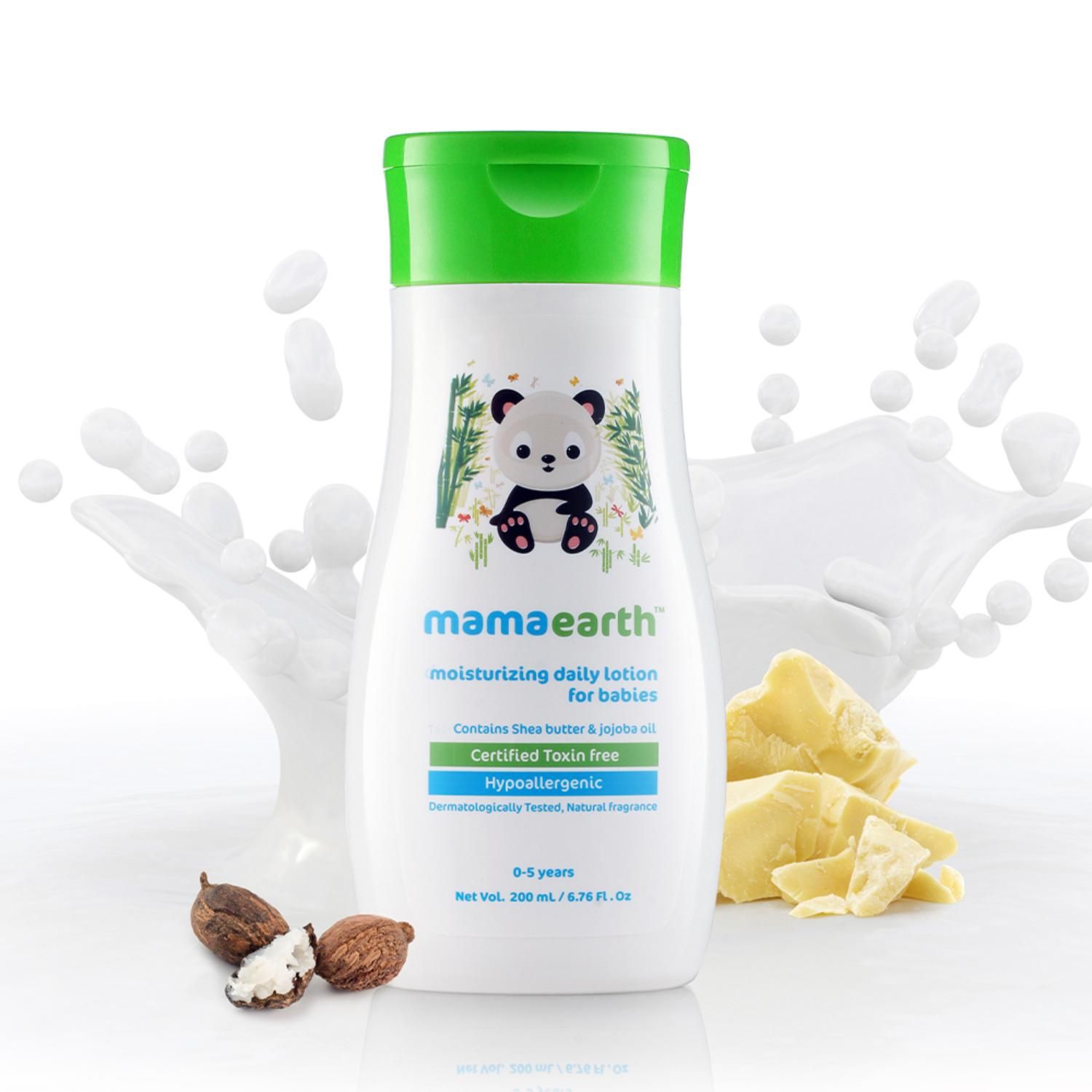 Buy Mamaearth Moisturizing Daily Lotion with Shea Butter & Cocoa Butter For Babies, 200ml - Purplle