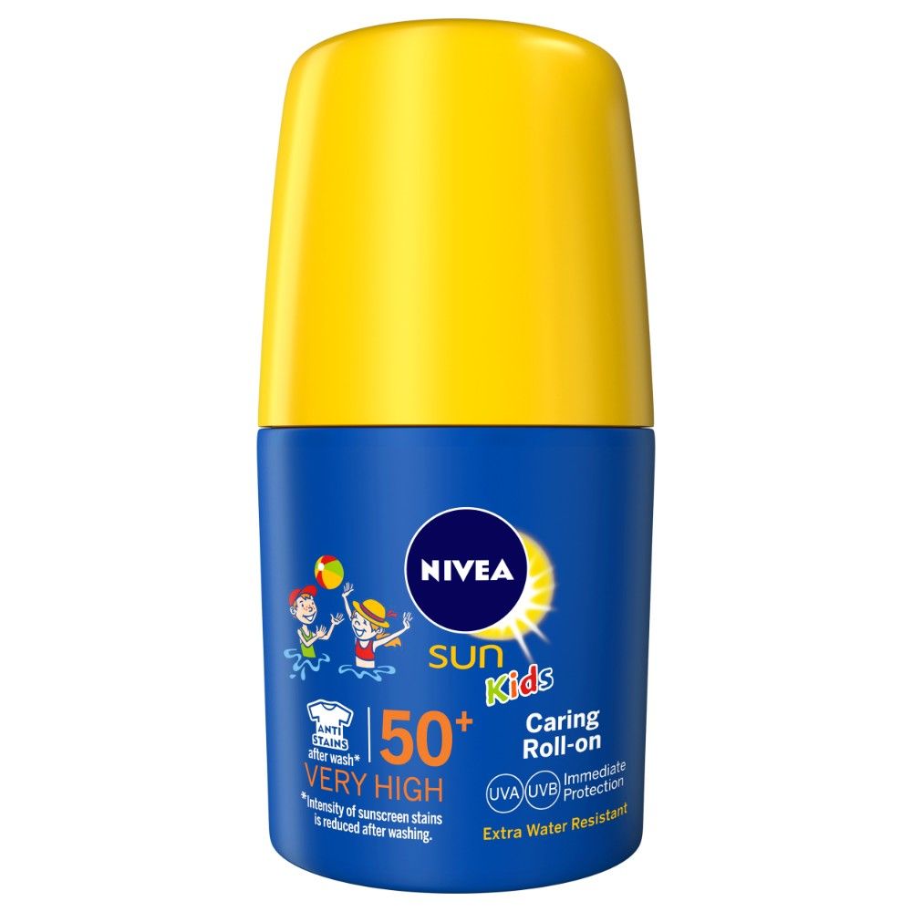 Buy NIVEA Sun Kids Roll On SPF 50 50ml - Purplle